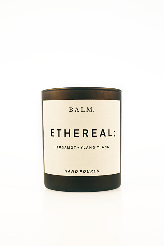 ETHEREAL; Ylang Ylang + Bergamot essential oil candle